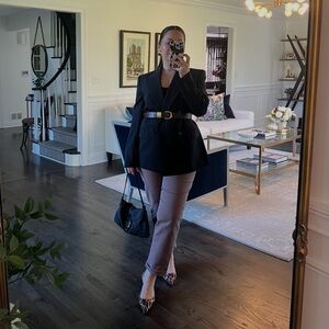 Express - boyfriend mid rise chocolate brown jeans